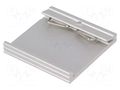 DIN rail mounting bracket; aluminium; 50mm; Rail: TS35 FISCHER ELEKTRONIK KL-35-50