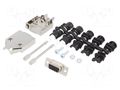 Connector: D-Sub; PIN: 9; plug; female; soldering; for cable; black ENCITECH DTPK-M-09-DBS-K