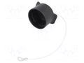 Protection cover; IP67,IP6K9K; internal thread; black HARTING 09155035401