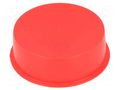 Stopper; Body: red; Out.diam: 63mm; H: 20mm; LDPE; push-in; SafeCAP SUNDPLAST SP626