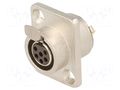 Connector: XLR mini; socket; female; PIN: 6; soldering; 1.2A AMPHENOL AG6FCRV