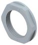 GLAND LOCKNUT, PA6, M25, 6MM, GREY 1SNG607011R0000