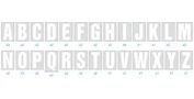 LABELING KIT, PRE-PRINTD, A-Z, 50MM, WHT MP010492