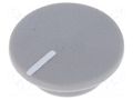 Cap; plastic; push-in; grey CLIFF K21-GREY-L