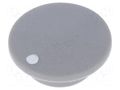 Cap; plastic; push-in; grey CLIFF K21-GREY-D