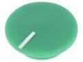 Cap; plastic; push-in; green CLIFF K21-GREEN-L