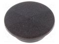 Cap; plastic; push-in; black CLIFF K21-BLK