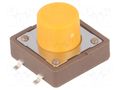 Microswitch TACT; SPST-NO; Pos: 2; 0.05A/12VDC; SMT; none; 3.2N DIPTRONICS DTSM-25S-V-B