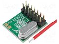 Module: RF; FM receiver; FSK; 868MHz; SPI; -121dBm; 1.8÷3.6VDC; THT HOPE MICROELECTRONICS RFM31-868-D