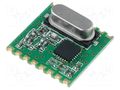 Module: RF; FM transmitter; FSK; 868MHz; SPI; 1.8÷3.6VDC; 20dBm; SMD HOPE MICROELECTRONICS RFM42-868-S1