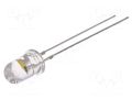 LED; white warm; 5mm; candle light effect,blinking; 4200÷5800mcd OPTOSUPPLY OS5MDK5A31A