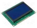 Display: LCD; graphical; 128x64; STN Negative; blue; 93x70x13.6mm RAYSTAR OPTRONICS RG12864A-BIY-V