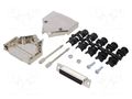Connector: D-Sub; PIN: 25; plug; female; soldering; for cable; black ENCITECH DTPK-M-25-DBS-K