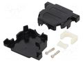 Enclosure for connectors: D-Sub; D-Sub 25pin,D-Sub HD 44pin ENCITECH CCOV25-SN-BK