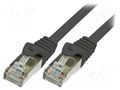 Patch cord; RJ45 plug,both sides; F/UTP; 5e; stranded; CCA; 10m LOGILINK CP1093S