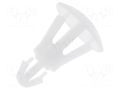 Assembly stud; polyamide; L: 6.35mm; snap fastener; natural FIX&FASTEN FIX-RCG-6.35