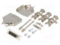 Connector: D-Sub; PIN: 15; plug; female; straight; soldering; black ENCITECH MHDM-15-DMS-K