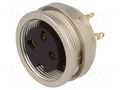 Connector: M16; socket; female; PIN: 3; 5A; 250V; soldering; IP68 LUMBERG 0304-03