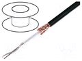Wire: coaxial; RG62A/U; wire; CCS; PVC; black; 6.2mm HELUKABEL RG62A/U