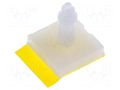 Self-adhesive holder; polyamide; L: 11.11mm; Ø2: 2.54mm ESSENTRA RI-CBSBT-7-01A