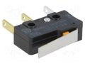 Microswitch SNAP ACTION; 0.1A/125VAC; 0.1A/30VDC; with lever OMRON Electronic Components SS-01GLT