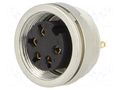 Connector: M16; socket; female; PIN: 5; 5A; 250V; soldering; IP40 LUMBERG KFV-50/6