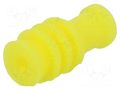 Gasket for wire; yellow; Øcable: 0.9÷1.4mm; Øhole: 3.6mm TE Connectivity 967067-2