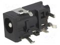 Connector: DC supply; socket; male; 2A; angled 90°; on PCBs; THT LUMBERG 1613-05