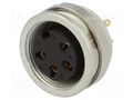 Connector: M16; socket; female; PIN: 4; 5A; 250V; soldering; IP68 LUMBERG 0304-04