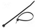 Cable tie; L: 120mm; W: 4.8mm; black; polyamide; 220N; Ømax: 24mm BM GROUP BMN1248