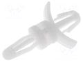 PCB distance; polyamide; L: 6.4mm; snap fastener; natural; UL94V-2 ESSENTRA RI-LCBS-4-01