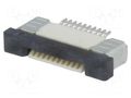 Connector: FFC/FPC; SMT; 0.4A; 100V; PIN: 10; 0.5mm; horizontal; 30mΩ ADAM TECH PCA-6K-10-HU-3