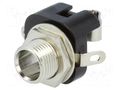 Connector: Jack 6,3mm; socket; female; mono; ways: 2; straight LUMBERG KLBM-3