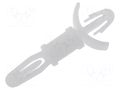 Assembly stud; polyamide; L: 7.9mm; latch/latch; Ø2: 3.18mm ESSENTRA RI-LCBSM-5-01