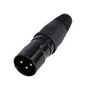 XLR CONN, PLUG, 3POS, CABLE RCX3M-Z-001-1