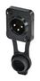 XLR CONN, PLUG, 3POS, PANEL MOUNT RRX3M-Z-002-1
