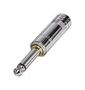 AUDIO CONN, 2P MONO PLUG, 6.35MM, CABLE NYS224S