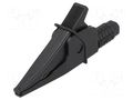 Crocodile clip; 20A; 1kV; black; max.39mm; 4mm socket CLIFF FCR79900B