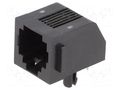 Connector: RJ11; socket; PIN: 4; Cat: 3; shielded,low profile; 6p4c TE Connectivity 5555163-2