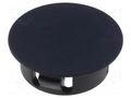 Stopper; H: 8mm; push-in,snap-fastener; Flange dia: 20mm; black ESSENTRA RI-PGM-16