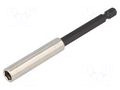 Holder; Socket size-inch: 1/4"; HEX 1/4"; Overall len: 100mm WIHA WIHA.7143/100