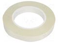 Tape: electrical insulating; W: 19mm; L: 50m; Thk: 0.165mm; white H-OLD HOLD-GL.94-19-50M