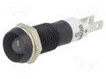Indicator: LED; recessed; white; 24÷28VDC; Ø8.2mm; IP67; connectors SIGNAL-CONSTRUCT SMDD08614
