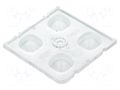 LED lens; square; transparent; H: 7.85mm; Body dim: 50x50mm LEDIL C13499