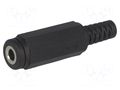 Connector: Jack 3,5mm; plug; female; mono,with strain relief LUMBERG 1522-02