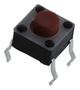 TACTILE SWITCH, 0.05A, 12VDC, TH TL1105AF100Q.