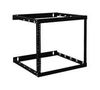 OPEN FRAME RELAY RACK, 8U, BLK SRWO8U22