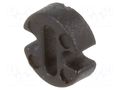 Spacer sleeve; LED; Øout: 4.5mm; ØLED: 3mm; L: 1.5mm; black; UL94V-2 FIX&FASTEN FIX-LEDH-1.5