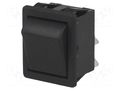 ROCKER; DPST; Pos: 2; ON-OFF; 16A/250VAC; black; none; 1550 BULGIN AE-C1550ATAAD