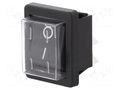 ROCKER; DPST; Pos: 2; ON-OFF; 16A/250VAC; black; none; 1350 BULGIN AE-C1350ALGAE